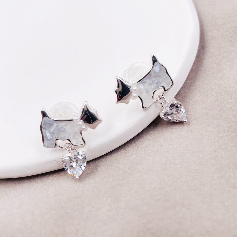 Gradient Blue Dog Earrings