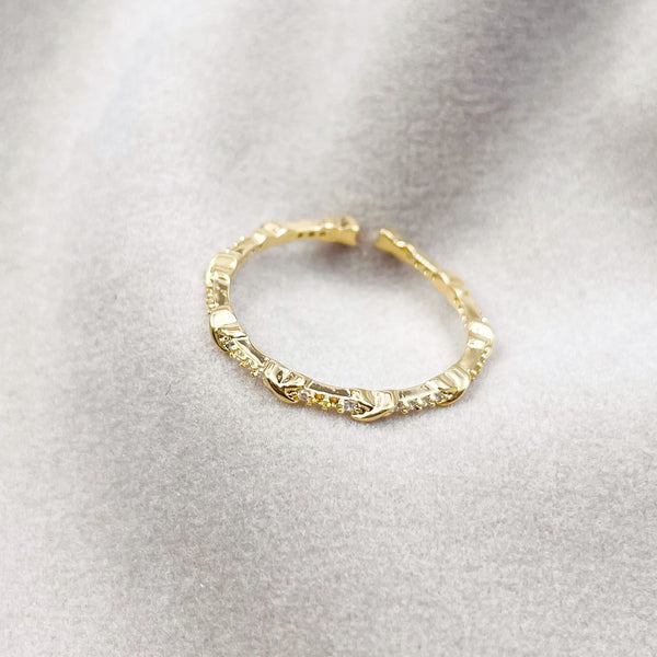 Mini Crosses Open Ring