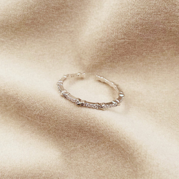 Mini Crosses Open Ring