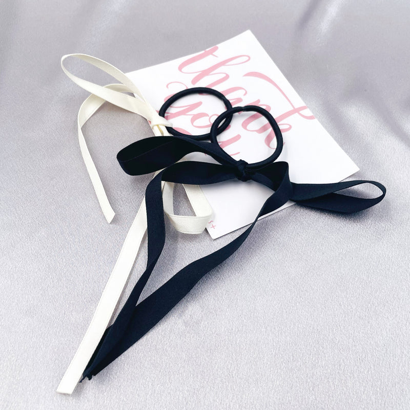 Single Ribbon Bow Hair Tie