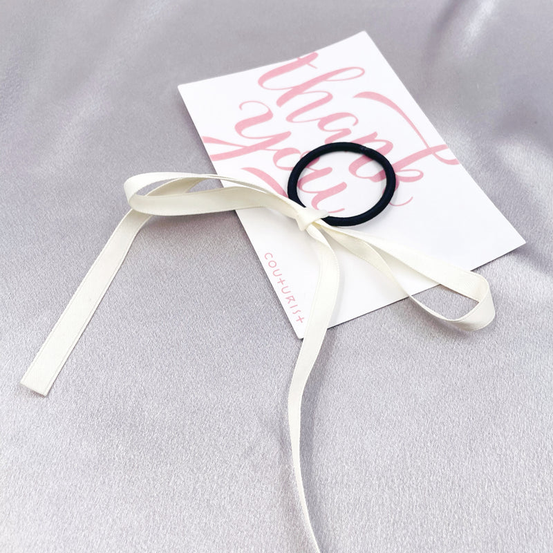 Single Ribbon Bow Hair Tie