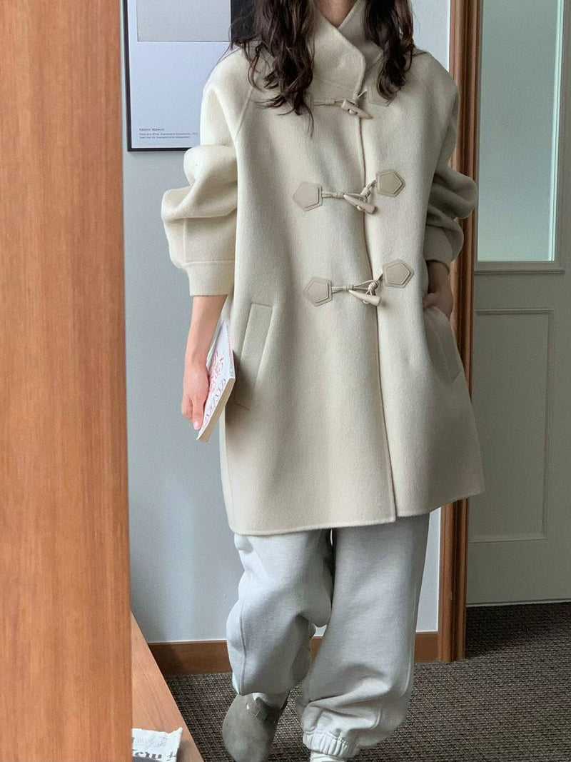 Oversized Toggle Wool Coat