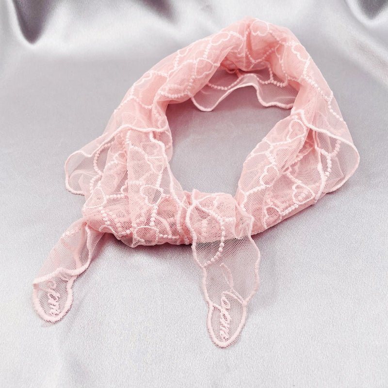 Triangle Heart Lace Scarf