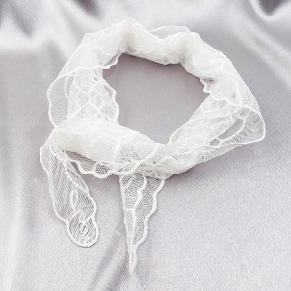 Triangle Heart Lace Scarf