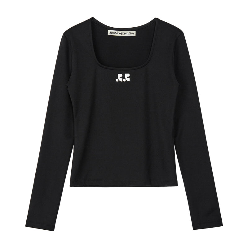 RR Square Neck Long Sleeve Top