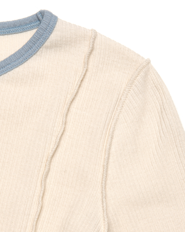 W Classic Logo Ringer Long Sleeves Top