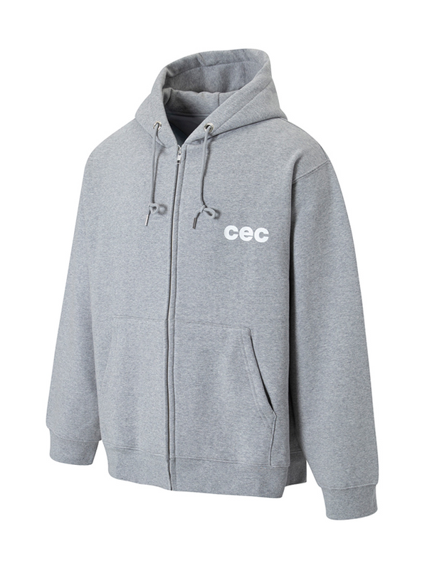 CEC Zip-up Hoodie Light Grey