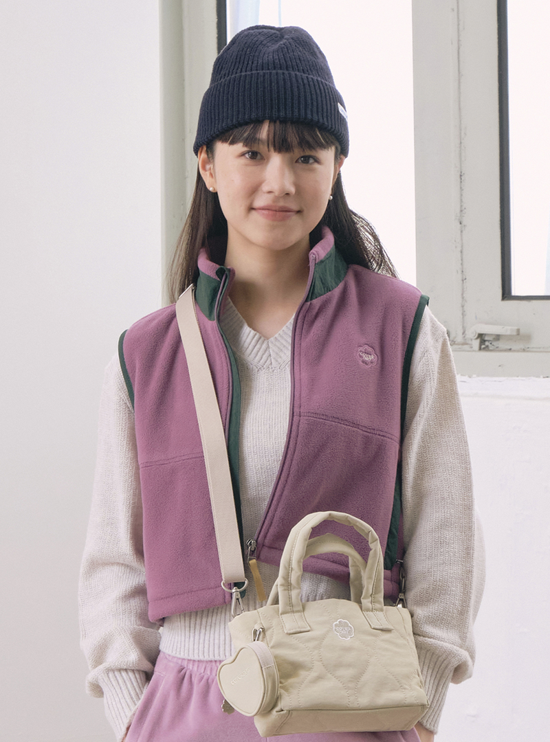 Cloverheart Quilted Small Tote Bag