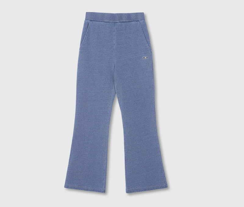 Vintage Denim Sweat Flared Pants