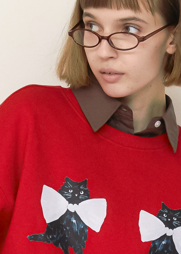 Ribbon Cats Sweatshirt