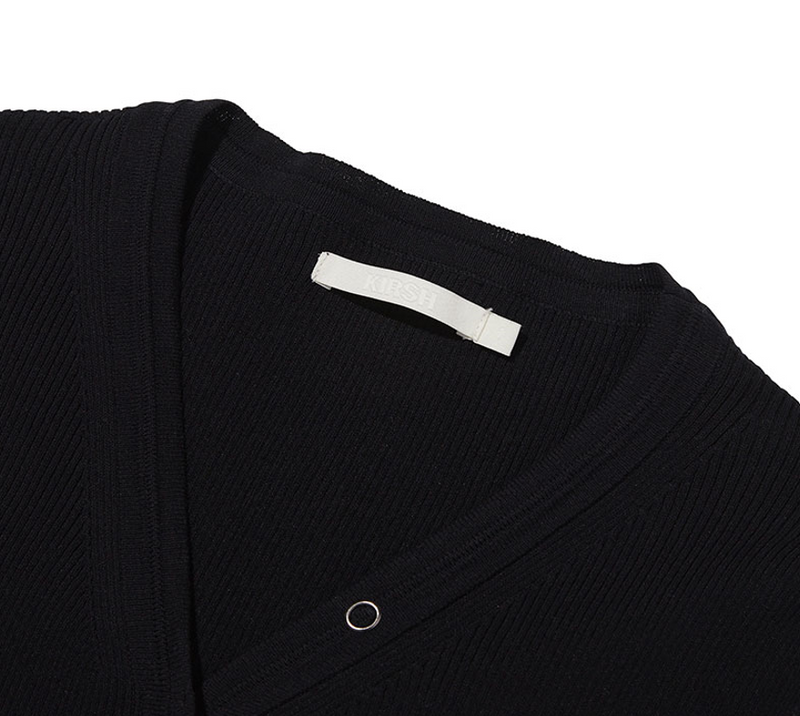 Collection V-neck Knit Cardigan Black