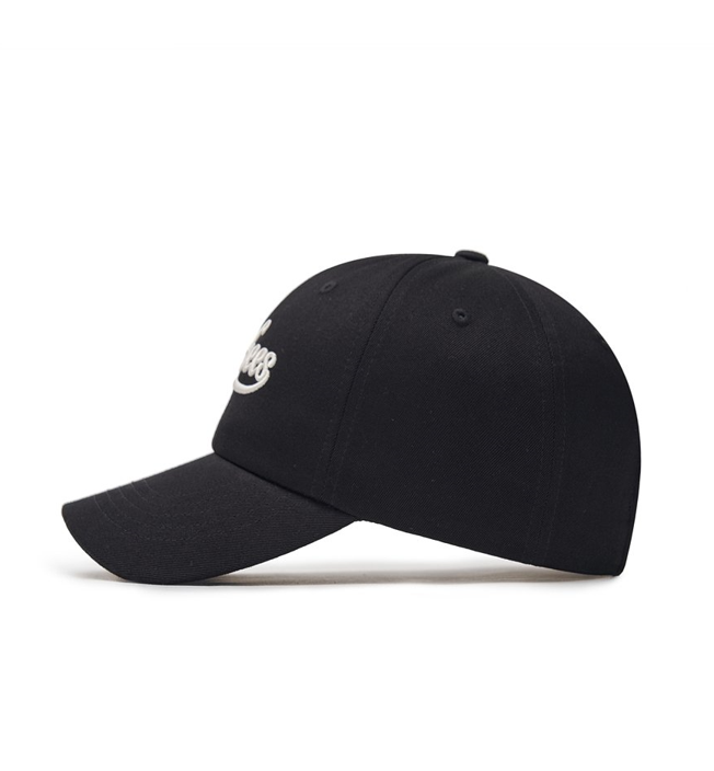 Cursive Lettering Unstructured Ball Cap New York Yankees Black