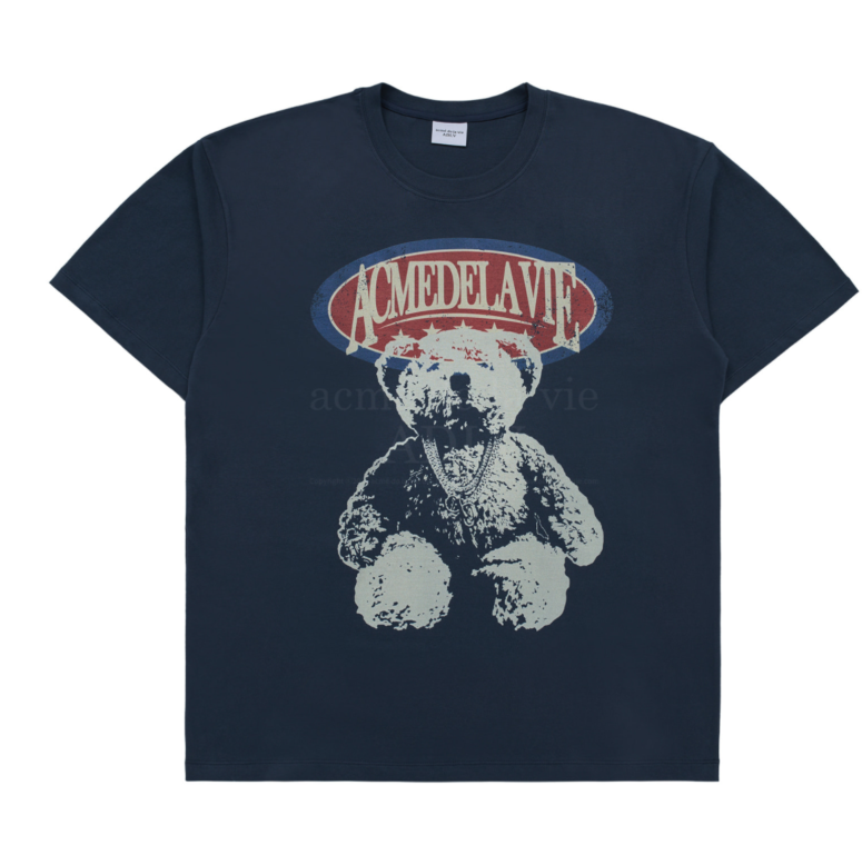 Vintage Overlap Bear Short Sleeve T-shirt