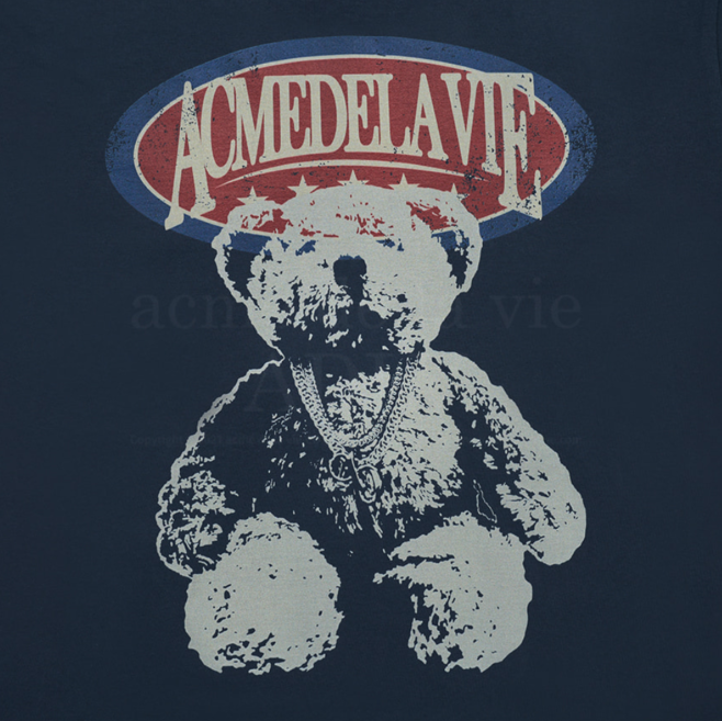 Vintage Overlap Bear Short Sleeve T-shirt