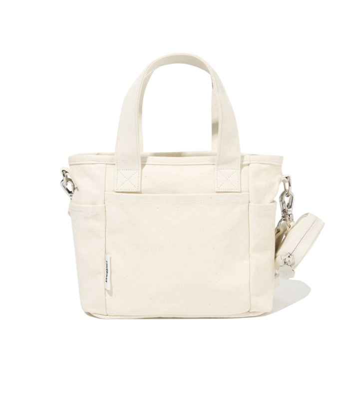 Cloverheart Canvas Bucket Bag Ivory