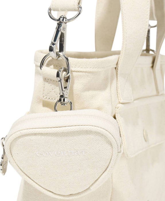 Cloverheart Canvas Bucket Bag Ivory