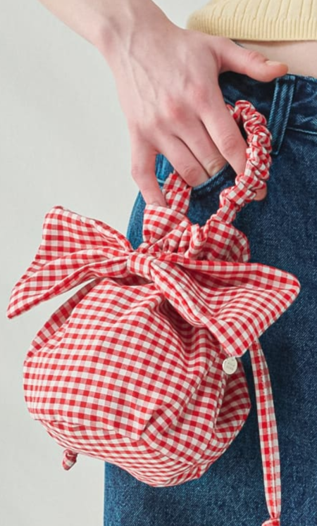 Big Ribbon Mini Bag Gingham