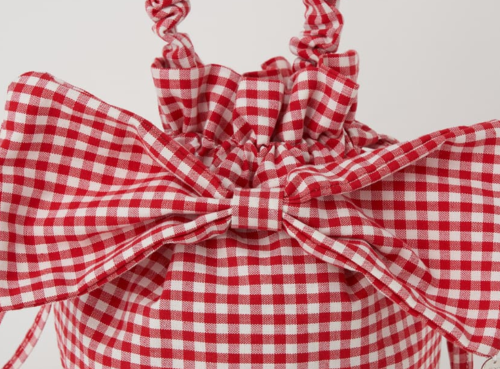 Big Ribbon Mini Bag Gingham