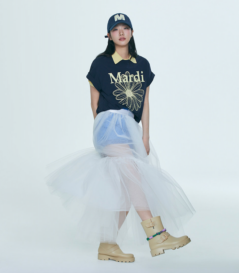 Tshirt Flowermardi Navy Lemon