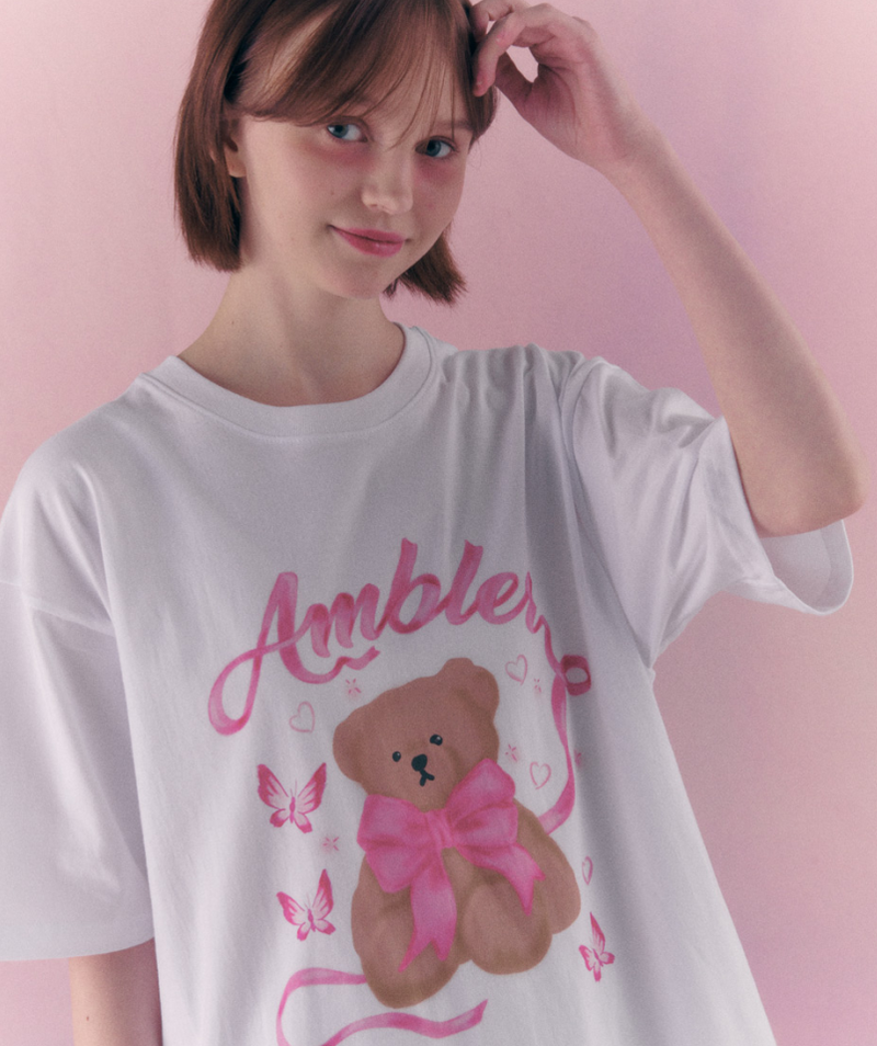 Balletcore Bear Overfit T-shirt