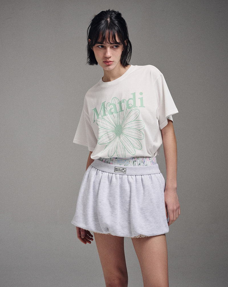 Tshirt Flowermardi Ivory Mint