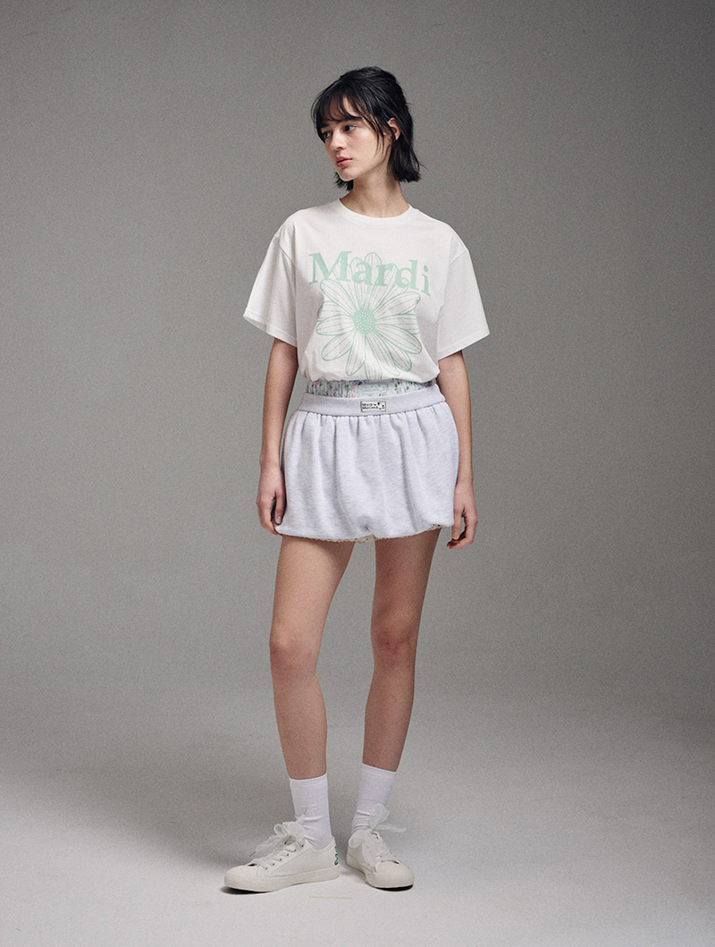 Tshirt Flowermardi Ivory Mint