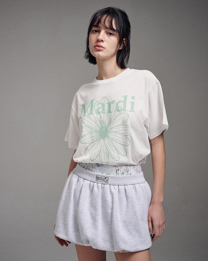 Tshirt Flowermardi Ivory Mint