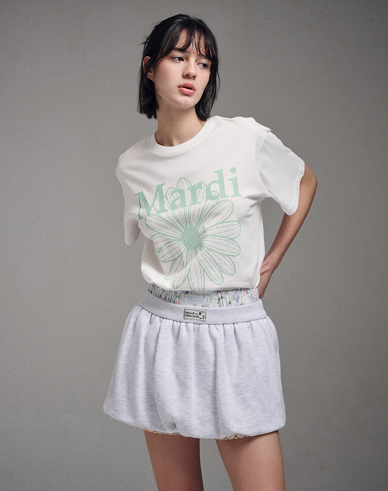 Tshirt Flowermardi Ivory Mint