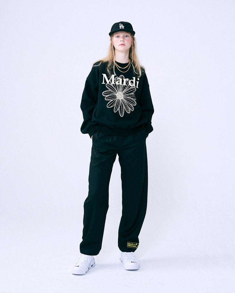 Sweatshirt Flowermardi Black Cream