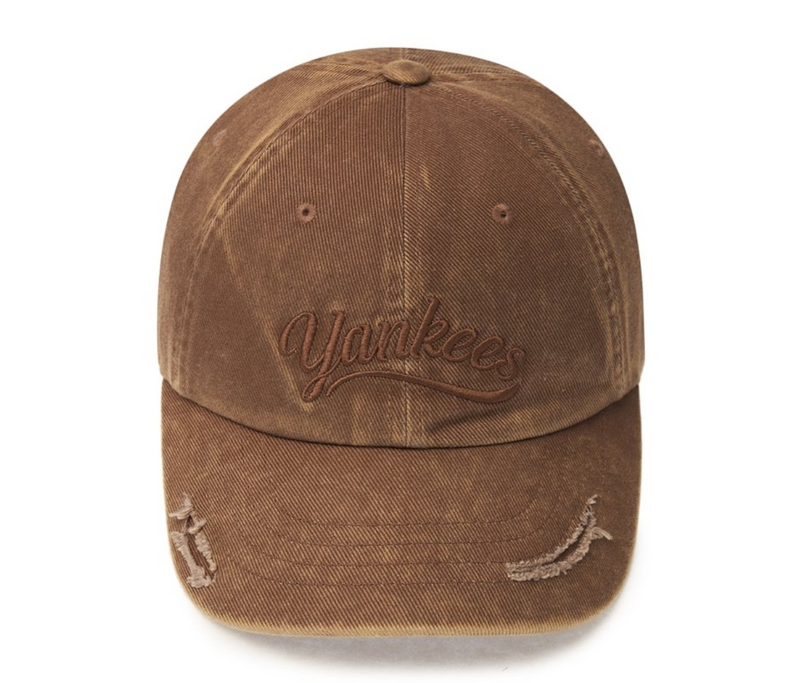 Vintage Culsive Unstructure Ball Cap NY Yankees Brown