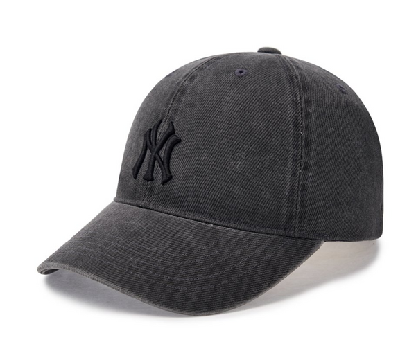 Basic Washing Unstructure Ball Cap NY Yankees Dark Grey