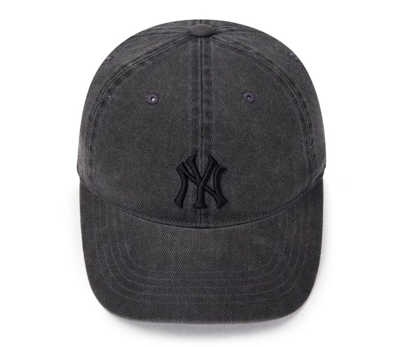 Basic Washing Unstructure Ball Cap NY Yankees Dark Grey