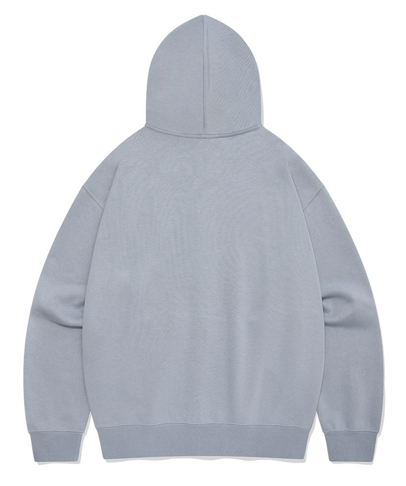 C Logo Hoodie Zip-Up Embroidered Wappen Sky Blue