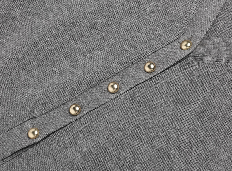 Volume Sleeve Cardigan Grey