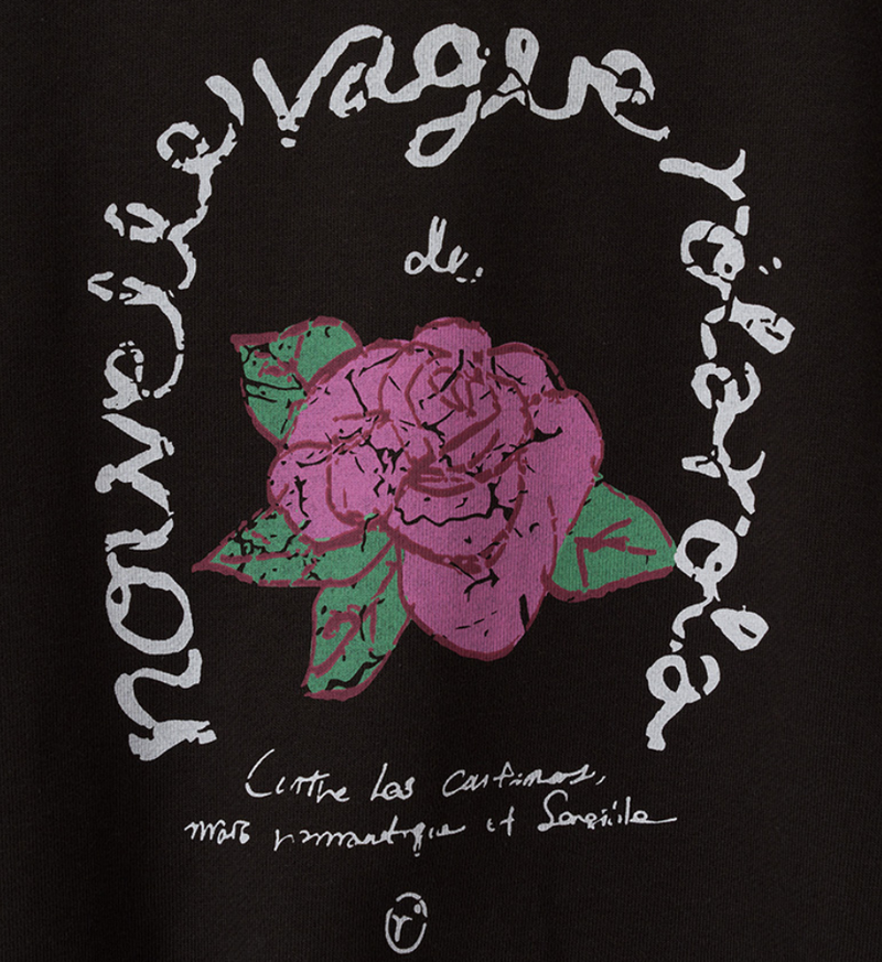 Rose Pigment Sweatshirt Black