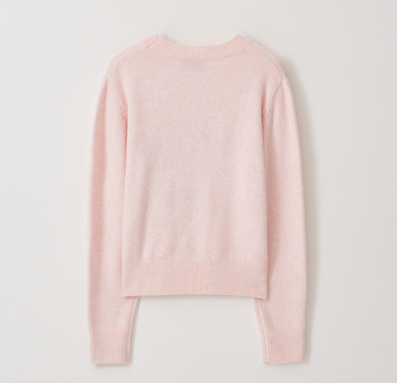 Maison De Rola Embroidery Knit Pink