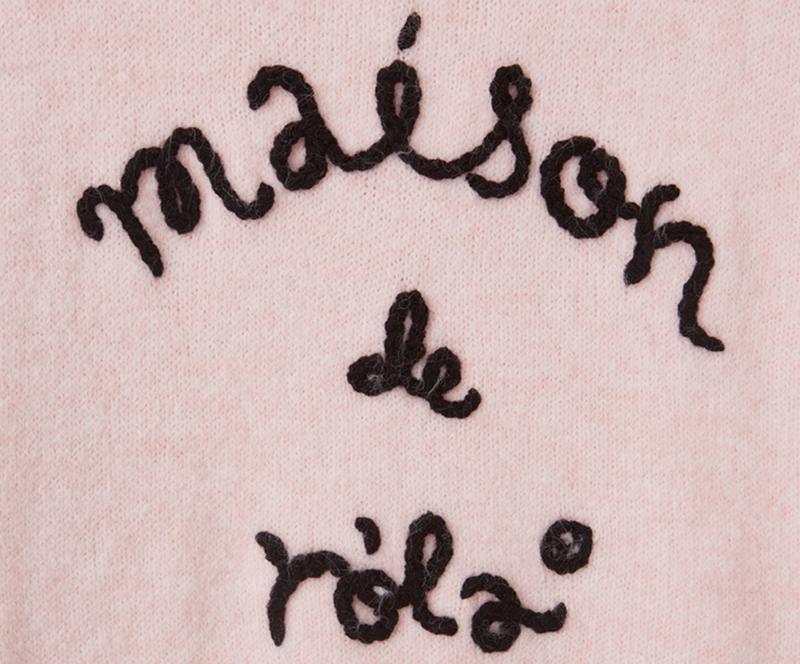 Maison De Rola Embroidery Knit Pink