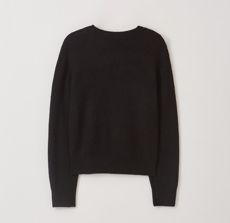 Maison De Rola Embroidery Knit Black