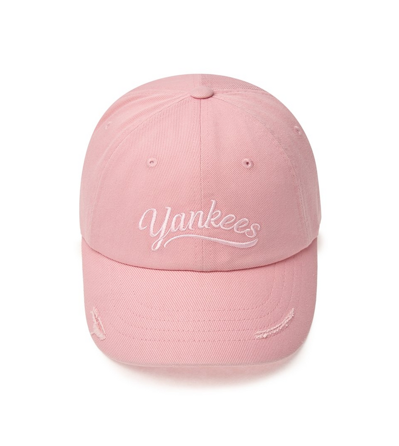 Vintage Culsive Unstructure Ball Cap NY Yankees Pink