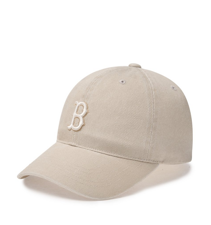 Basic Washing Unstructure Ball Cap Boston Red Sox Light Beige