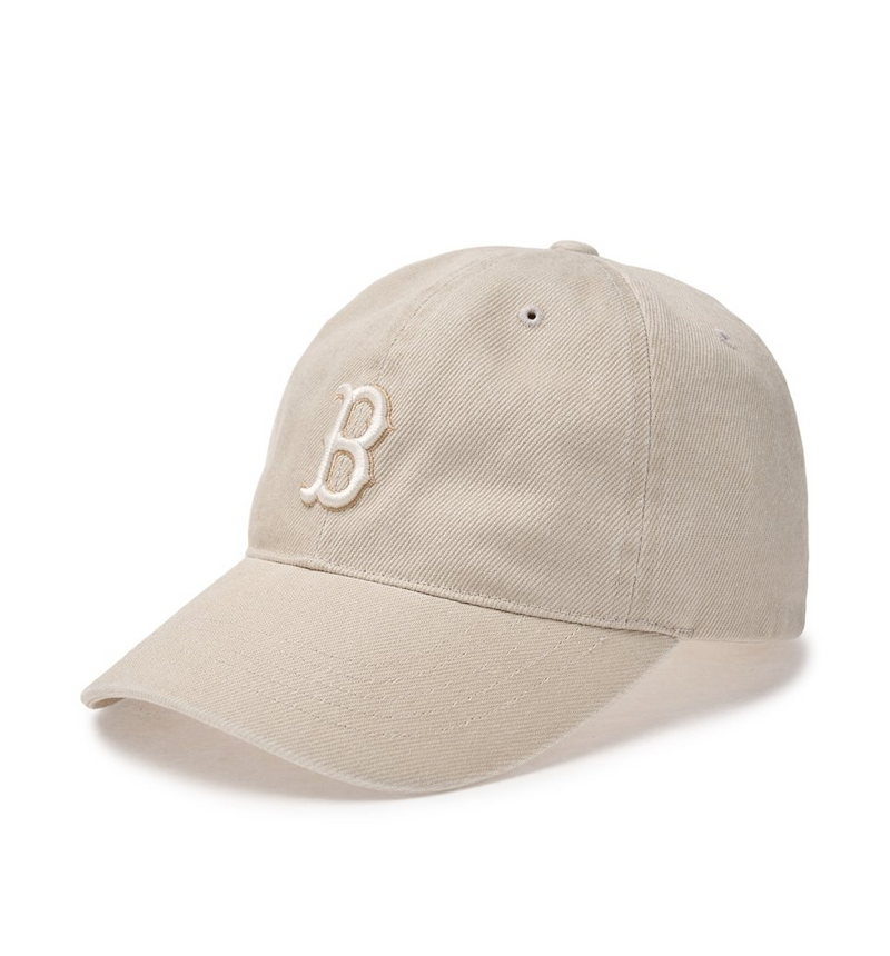 Basic Washing Unstructure Ball Cap Boston Red Sox Light Beige