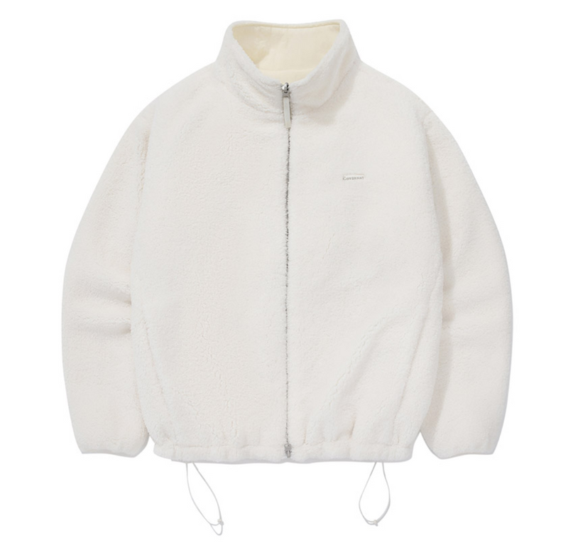 Stand Collar Reversible Sherpa Jacket