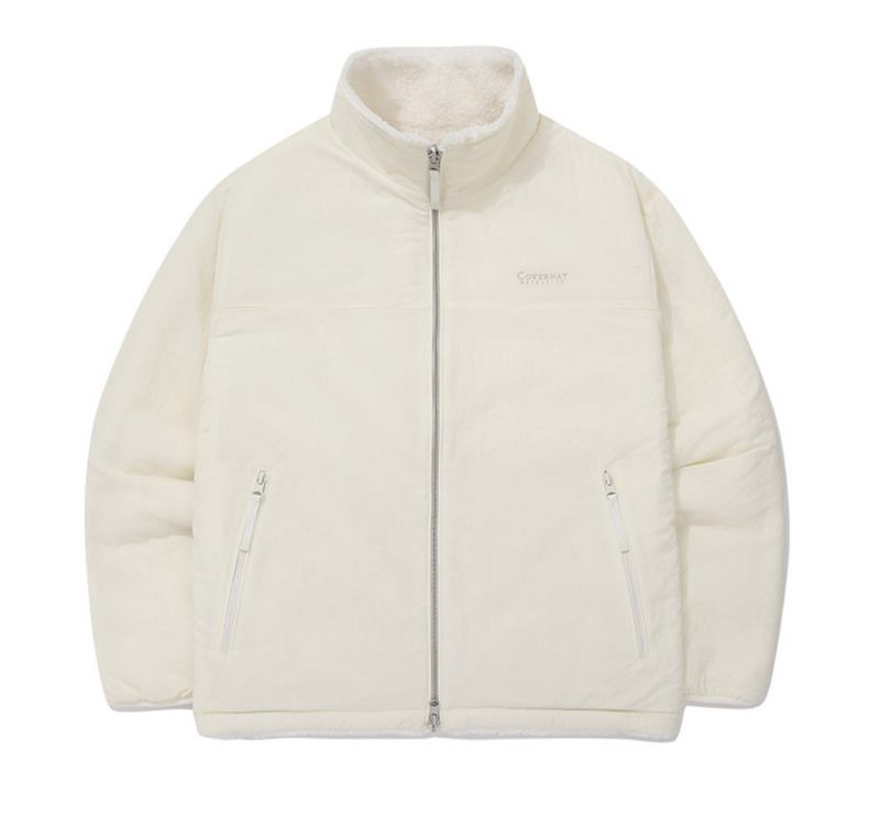 Stand Collar Reversible Sherpa Jacket