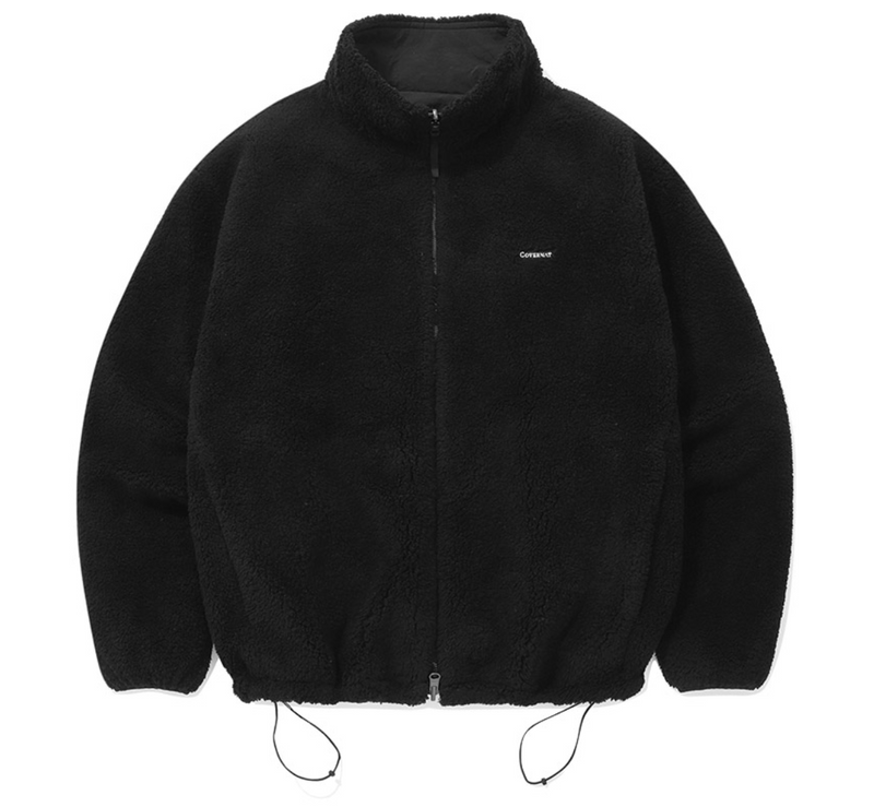 Stand Collar Reversible Sherpa Jacket