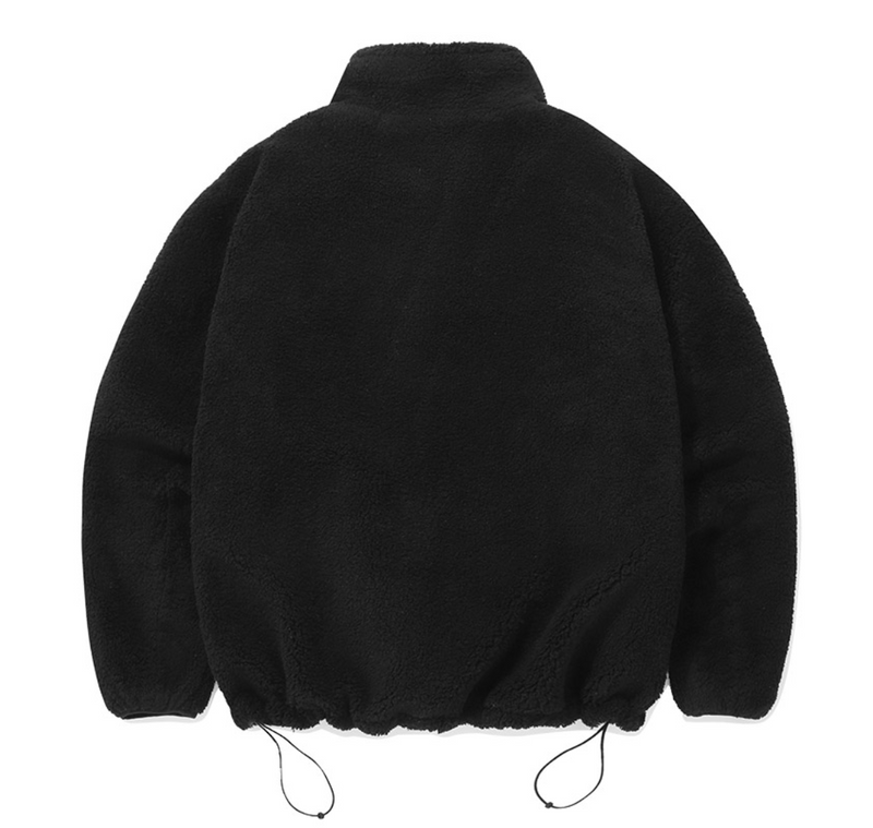 Stand Collar Reversible Sherpa Jacket