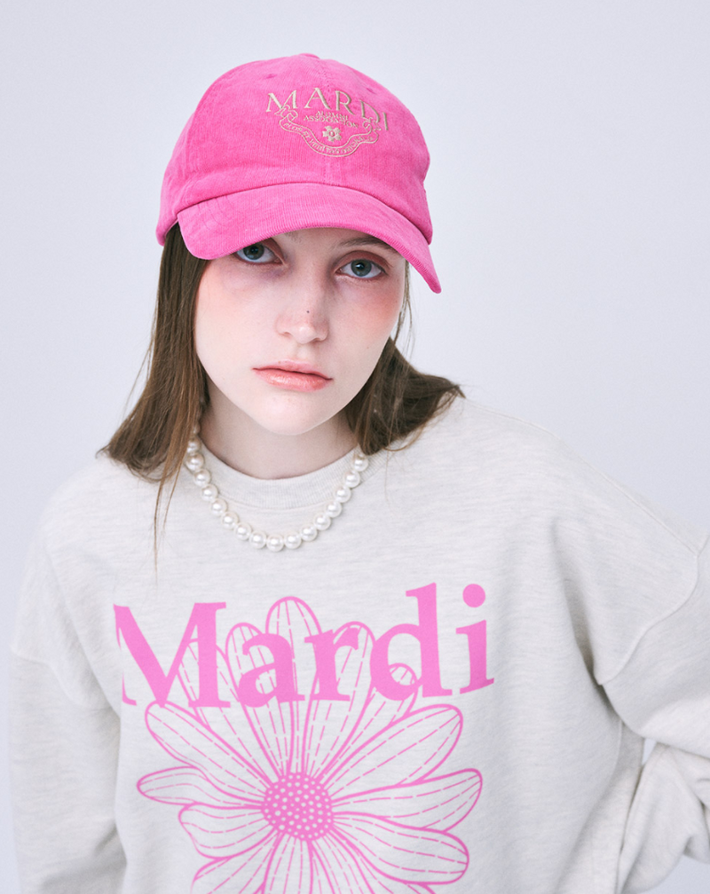 Sweatshirt Flowermardi Oatmeal Pink