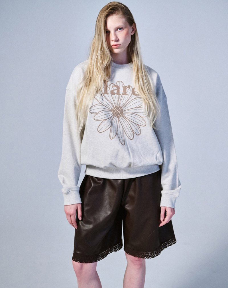 Sweatshirt Flowermardi Oatmeal Taupe