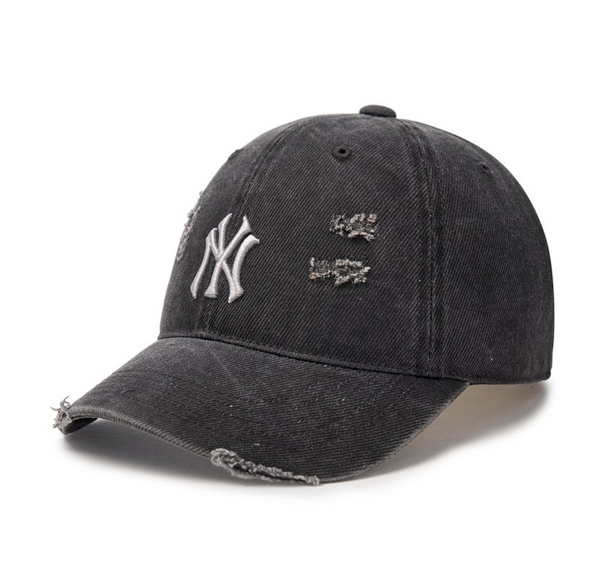 Damage Washed Unstructured Ball Cap NY Yankees Grey