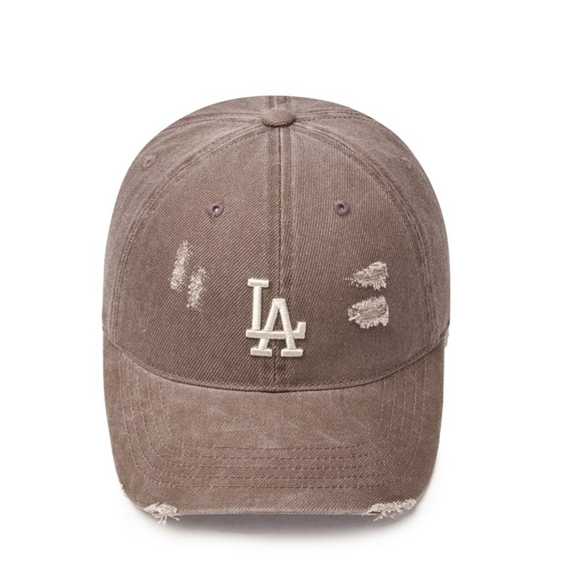 Damage Washed Unstructured Ball Cap LA Dodgers Brown