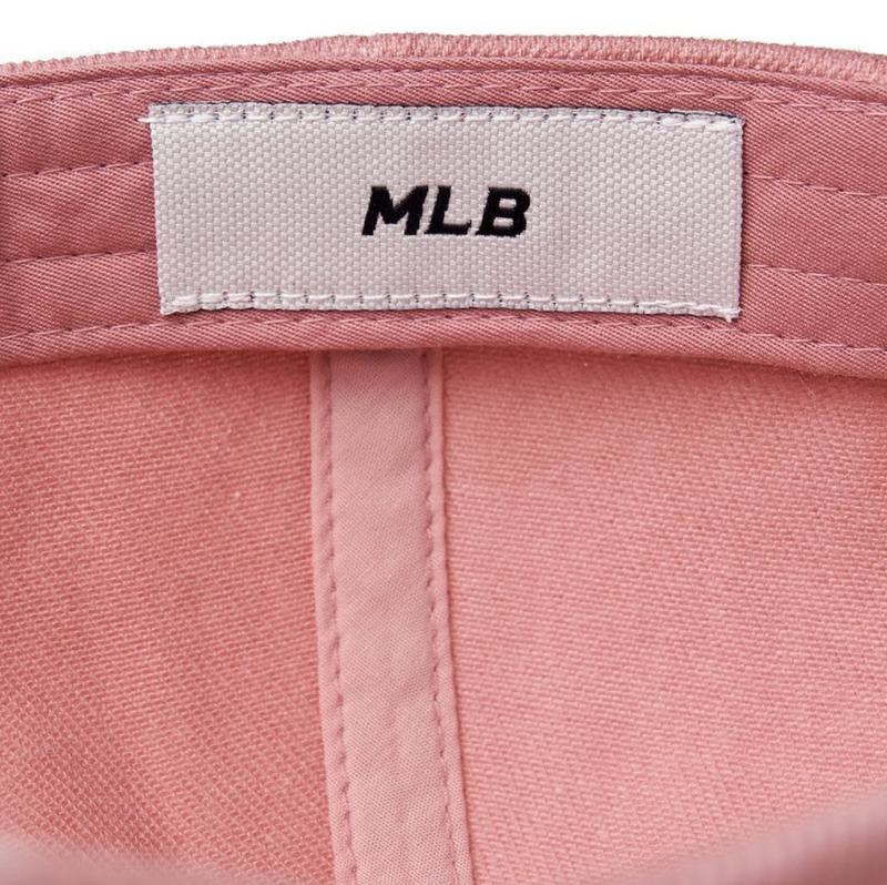 Varsity Lettering Washed Unstructured Ball Cap LA Dodgers Pink